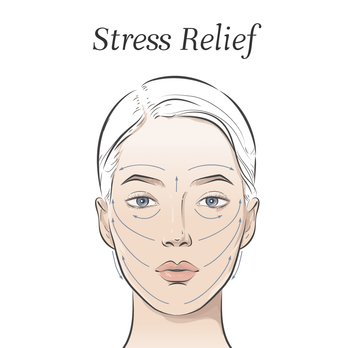 stress relief face massage