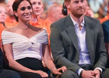 the hague, netherlands   april 16 prince harry, duke of sussex and meghan, duchess of sussex attend the invictus games the hague 2020 opening ceremony at zuiderpark on april 16, 2022 in the hague, netherlands photo by chris jacksongetty images for the invictus games foundation
