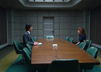 Image may contain Indoors Room Meeting Room Conference Room Human Person Furniture Chair and Britt Lower