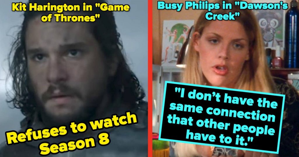 26 Actors Who Haven't Seen Their Hit Movie Or TV Show