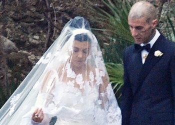 Kourtney Kardashian's Wedding Dress Features a Corset