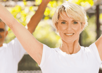 senior woman working out