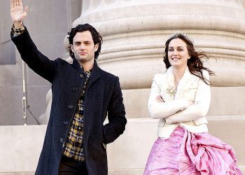 Penn Badgley and Leighton Meester