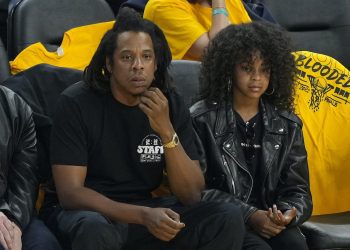 Blue Ivy Kicks it Courtside with Dad Jay Z at Game 5 of the 2022 NBA Finals