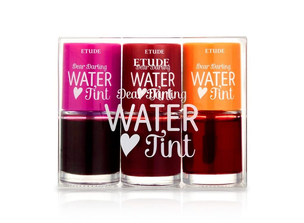 A three pack set of Etude Dear Darling Water Tints.
