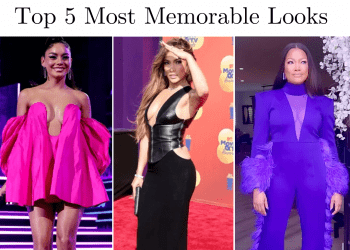 The Top 5 Most Memorable Fits worn by Jennifer Lopez in Mônot, Vanessa Hudgens in Valentino and Vera Wang, Garcelle Beauvais in Jovana Louis and More