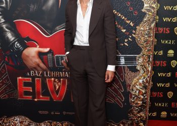Austin Butler at the premiere of ELVIS on June 5 2022 in Sydney Australia.