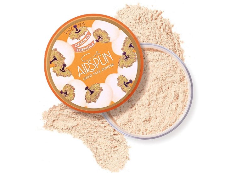 An open container of Coty Airspun Loose Setting Powder