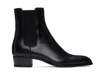 Image may contain: Clothing, Apparel, Shoe, Footwear, High Heel, Boot, and Riding Boot