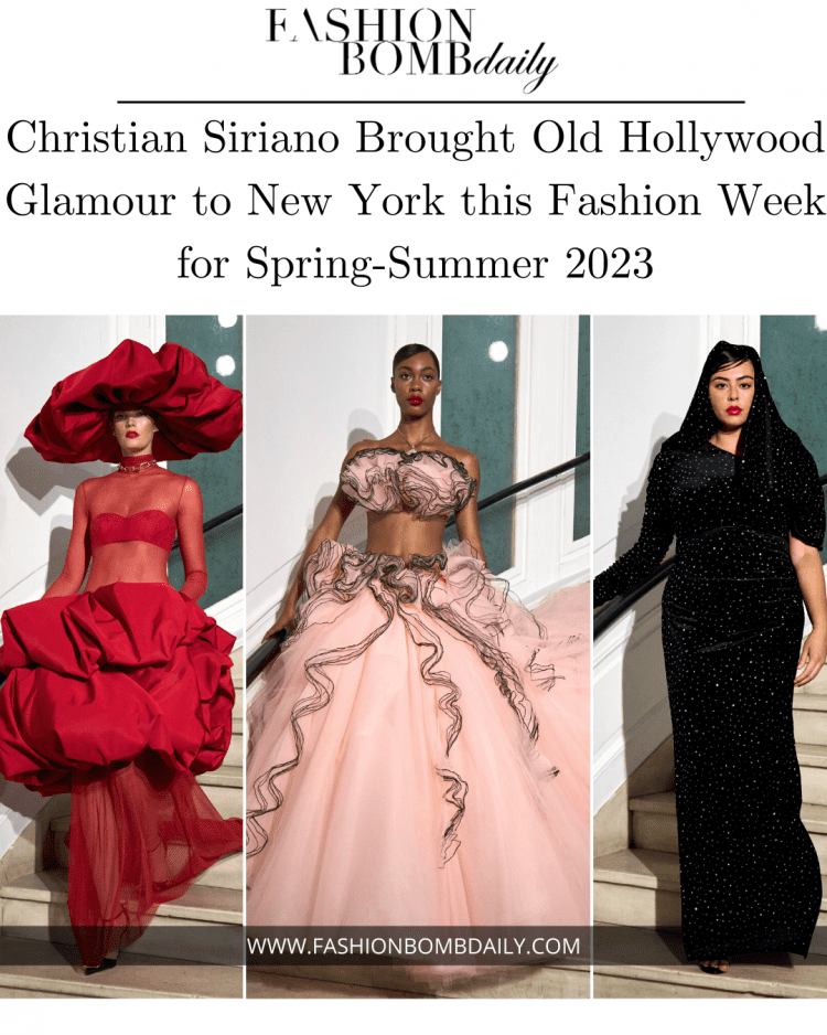 Christian Siriano Brought Old Hollywood Glamour to New York this Fashion Week for Spring-Summer 2023