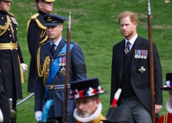 Image may contain Prince Harry Duke of Sussex Human Person Military Uniform Military Officer Tie and Accessories