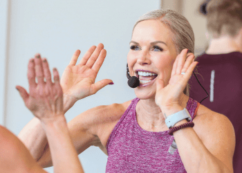 chris giving high fives