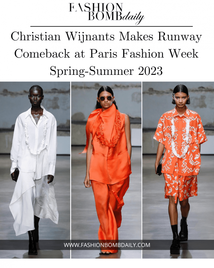 Christian Wijnants Makes Runway Comeback at Paris Fashion Week SS23