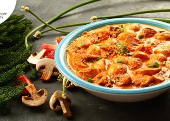 Vegan portobello mushroomm curry