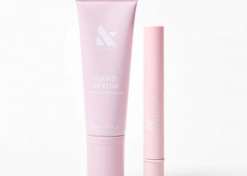 The Olive & June The Mani Serum Set on a white background