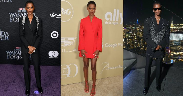 Letitia Wright Is a Master of Suits on the ‘Wakanda Forever’ Press Tour