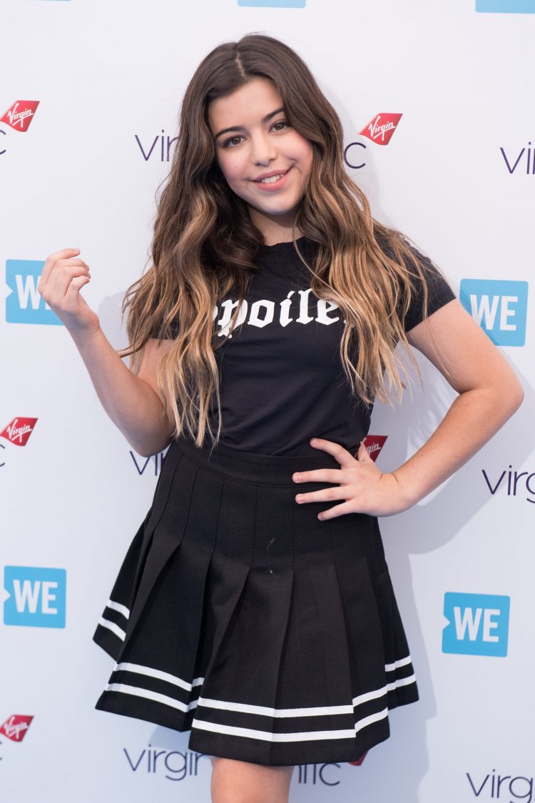 LONDON, ENGLAND - MARCH 07:  Sophia Grace attends 'We Day UK' at Wembley Arena on March 7, 2018 in London, England.  (Photo by Jeff Spicer/Getty Images)