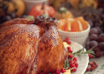 grilled turkey on plate