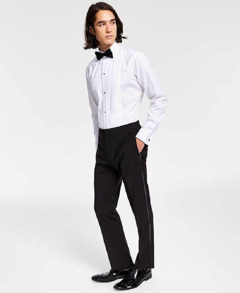 How do you wear men’s tuxedo pants casually